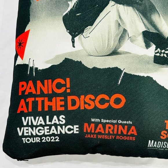 Panic! at the Disco Viva Las Vengeance Tour NYC MSG 2022 RARE VIP Lounge Pillow - Picture 2 of 5